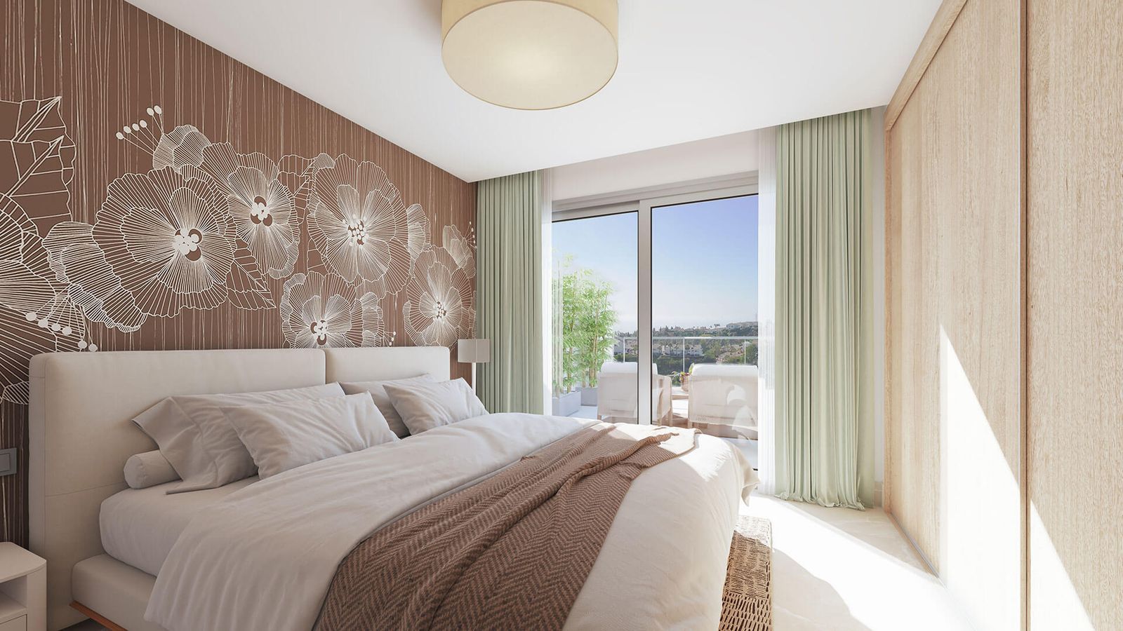 09 modern bedroom balcony valley view